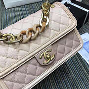 Chanel CC Flap Bag Grained Leather Powder Pink AS0062 26x16x6cm - 3