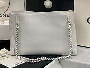 Chanel Shopping Bag Top Handle White AS8473 42cm - 5