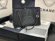 Chanel Shopping Bag Top Handle Black AS8473 42cm - 1