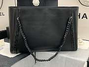 Chanel Shopping Bag Top Handle Black AS8473 42cm - 4