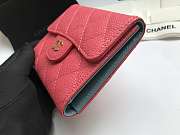 Chanel Small Flap Wallet Pink A82288 10.5x11.5x3cm - 6