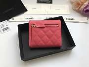 Chanel Small Flap Wallet Pink A82288 10.5x11.5x3cm - 5