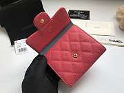 Chanel Small Flap Wallet Pink A82288 10.5x11.5x3cm - 4