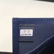 Chanel Boy Gold-tone Metal Grain Leather Wallet Navy A80734 11.5x10.5x3cm - 5