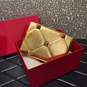 Valentino Romand Stud Box Clutch Pattern Gold 20x5x14cm - 1