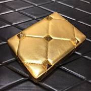 Valentino Romand Stud Box Clutch Pattern Gold 20x5x14cm - 5