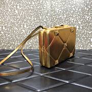 Valentino Romand Stud Box Clutch Pattern Gold 20x5x14cm - 2