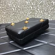 Valentino Romand Stud Box Clutch Black 20x5x14cm - 6
