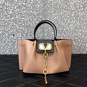 Valentino Garavani Vlogo Escape Tote Bag Powder Pink 31x25x15cm  - 1