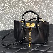 Valentino Garavani Vlogo Escape Tote Bag Black 31x25x15cm  - 1