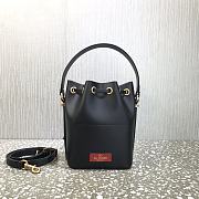 Valentino Vlogo Walk Bucket Bag Black 18x20.5x10cm - 4