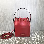 Valentino Vlogo Walk Bucket Bag Red 18x20.5x10cm - 4