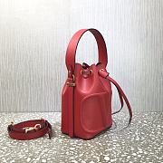 Valentino Vlogo Walk Bucket Bag Red 18x20.5x10cm - 3