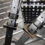Valentino Rockstud Alcove Box Bag All-Over Studs Grained Leather Black 19x12x8cm  - 6