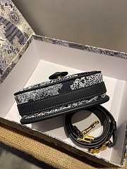 Dior Small Bobby Bag Blue Toile De Jouy Reverse Jacquard 18x14x5cm - 4