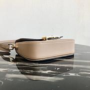 Prada Leather Emblème Bag Light Beige 1BD217 20.5x14x5cm - 6