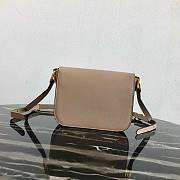 Prada Leather Emblème Bag Light Beige 1BD217 20.5x14x5cm - 3