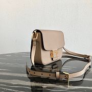 Prada Leather Emblème Bag Light Beige 1BD217 20.5x14x5cm - 2