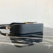 Prada Leather Emblème Bag Black 1BD217 20.5x14x5cm - 6