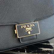 Prada Leather Emblème Bag Black 1BD217 20.5x14x5cm - 3