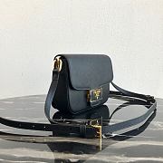 Prada Leather Emblème Bag Black 1BD217 20.5x14x5cm - 2