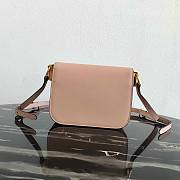 Prada Leather Emblème Bag Powder Pink 1BD217 20.5x14x5cm - 6