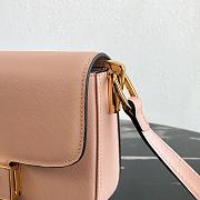 Prada Leather Emblème Bag Powder Pink 1BD217 20.5x14x5cm - 4