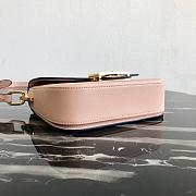 Prada Leather Emblème Bag Powder Pink 1BD217 20.5x14x5cm - 3