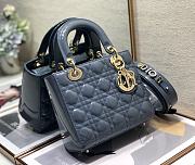 Dior Small Lady My Abcdior Pink Patent Leather Blue M0531 20x16.5x8cm - 2