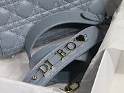 Dior Lady Dior My Aaccdior Bag Cannage Leather Sky Blue M0538 20x16.5x8cm - 6