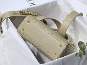 Dior Lady Dior My Aaccdior Bag Cannage Leather Light Beige M0538 20x16.5x8cm - 5