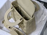 Dior Lady Dior My Aaccdior Bag Cannage Leather Light Beige M0538 20x16.5x8cm - 3