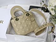 Dior Lady Dior My Aaccdior Bag Cannage Leather Light Beige M0538 20x16.5x8cm - 4