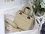 Dior Lady Dior My Aaccdior Bag Cannage Leather Light Beige M0538 20x16.5x8cm - 2