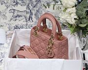Dior Lady Dior My Aaccdior Bag Cannage Leather Powder Pink M0538 20x16.5x8cm - 6