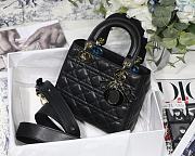 Dior Lady Dior My Aaccdior Bag Cannage Leather Black M0538 20x16.5x8cm - 1