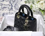 Dior Lady Dior My Aaccdior Bag Cannage Leather Black M0538 20x16.5x8cm - 3