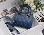 Dior Lady Dior MyABC Cannage Leather Gradient Blue M0538 20cm - 4