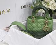 Dior Lady Dior MyABC Cannage Leather Gradient Green M0538 20cm - 5