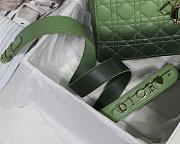 Dior Lady Dior MyABC Cannage Leather Gradient Green M0538 20cm - 3
