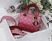 Dior Lady Dior MyABC Cannage Leather Gradient Pink M0538 20cm - 1