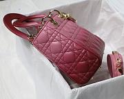 Dior Lady Dior MyABC Cannage Leather Gradient Pink M0538 20cm - 6