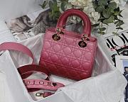 Dior Lady Dior MyABC Cannage Leather Gradient Pink M0538 20cm - 5