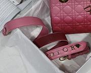 Dior Lady Dior MyABC Cannage Leather Gradient Pink M0538 20cm - 4