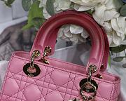 Dior Lady Dior MyABC Cannage Leather Gradient Pink M0538 20cm - 3