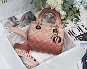 Dior Lady Dior MyABC Cannage Leather Gradient Rose Des Vent M0538 20cm - 1