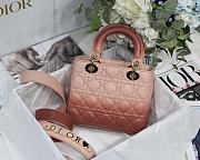 Dior Lady Dior MyABC Cannage Leather Gradient Rose Des Vent M0538 20cm - 5