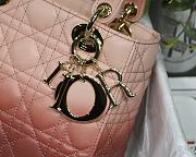 Dior Lady Dior MyABC Cannage Leather Gradient Rose Des Vent M0538 20cm - 3