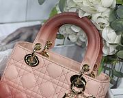Dior Lady Dior MyABC Cannage Leather Gradient Rose Des Vent M0538 20cm - 2