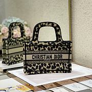 Dior Mini Book Tote Mizza Embroidery Beige S5475 23x17x7cm - 2